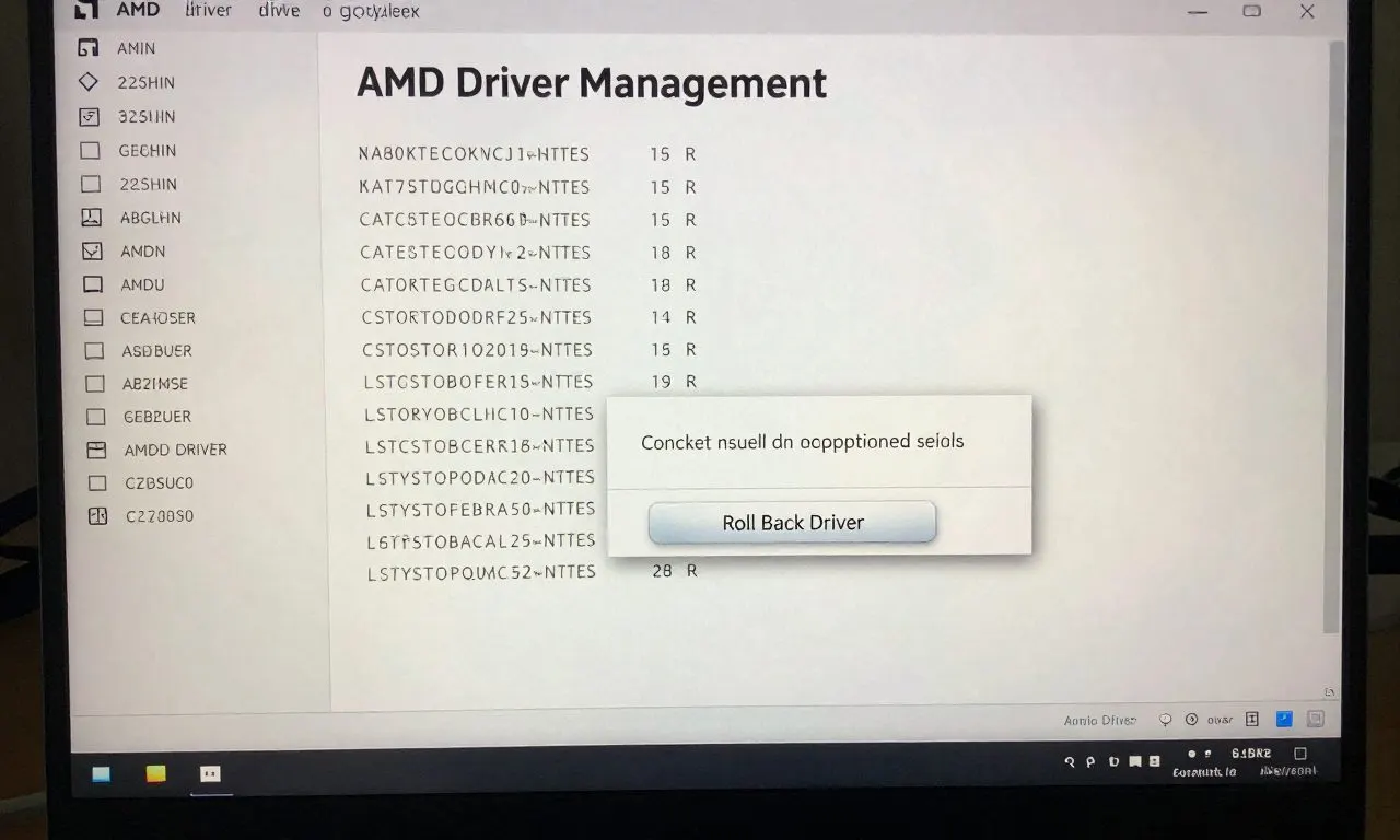 AMD 그래픽 드라이버 버전을 확인하고 이전 드라이버 설치 여부를 점검하는 화면