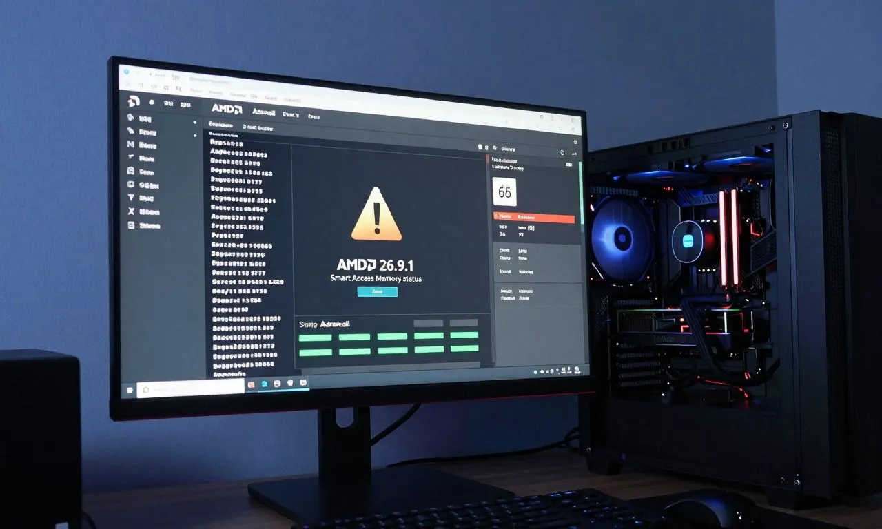 AMD Adrenalin 26.9.1 드라이버 업데이트 후 Smart Access Memory 비활성화 현상 점검