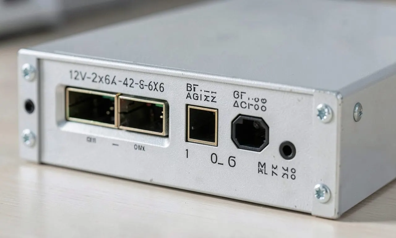 최신 12V-2x6 커넥터와 모듈러 케이블 포트가 장착된 고성능 파워서플라이의 근접 촬영 모습